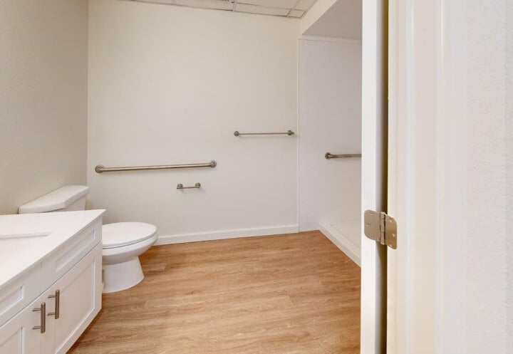 Safety-Equipped Bathrooms for Seniors in Independent Living Facility Safety-Equipped Bathrooms for Seniors in Independent Living Facility