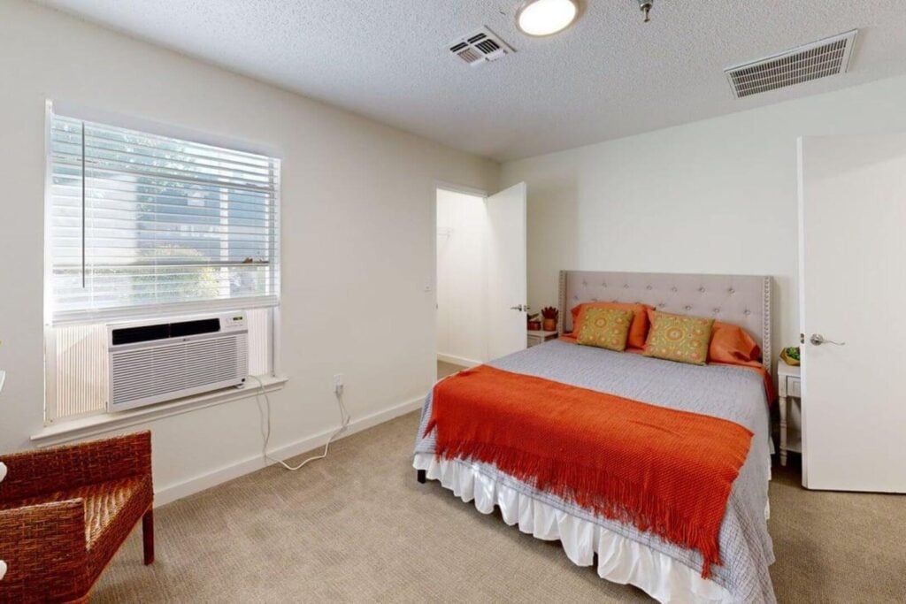 Bedroom Area at Senior Assisted Living Facility