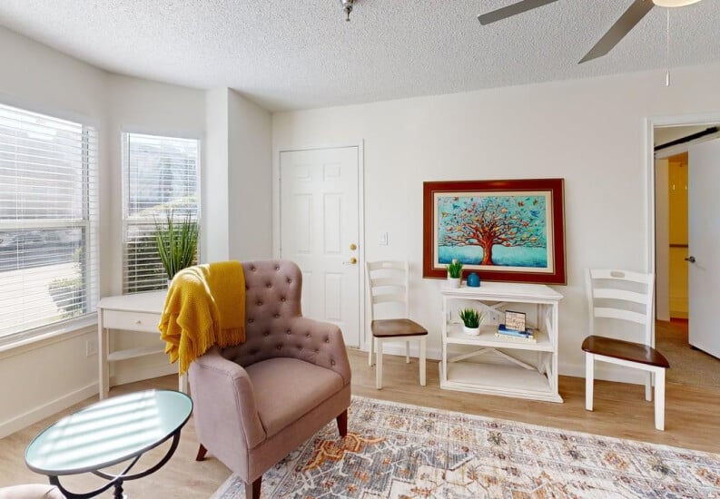 Modern Living Room Interior at Independent Living Facility Modern Living Room Interior at Independent Living Facility